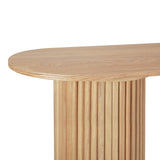 NNEDSZ Artiss Console Table Oval 115CM Pine Blake