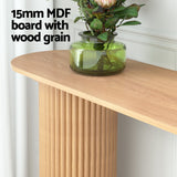 NNEDSZ Artiss Console Table Oval 115CM Pine Blake