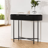 NNEDSZ Artiss Console Table 2 Drawers 100CM