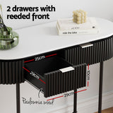 NNEDSZ Artiss Console Table 2 Drawers 100CM
