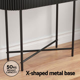 NNEDSZ Artiss Console Table 2 Drawers 100CM
