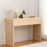 NNEDSZ Console Table Hallway Fluted 120CM Pine