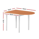 NNEDSZ 1.1M Artiss Dining Table Extendable