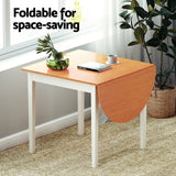 NNEDSZ 1.1M Artiss Dining Table Extendable