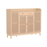 NNEDSZ Artiss Shoe Rack Cabinet with Shelves 26 Pairs Pine