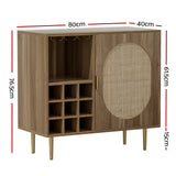 NNEDSZ Buffet Sideboard with Wine Rack - ANYA