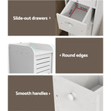 NNEDSZ Bathroom Toilet Storage Cabinet Laundry Tallboy Cupboard Slim Corner