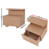NNEDSZ Artiss Bedside Table 1 Drawer - Pine