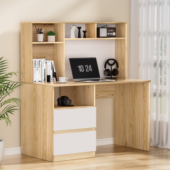 NNEDSZ Artiss Computer Desk Office Study Desks Table Bookshelf Drawer