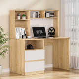 NNEDSZ Artiss Computer Desk Office Study Desks Table Bookshelf Drawer