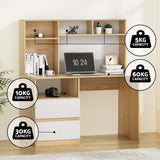 NNEDSZ Artiss Computer Desk Office Study Desks Table Bookshelf Drawer