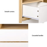 NNEDSZ Artiss Computer Desk Office Study Desks Table Bookshelf Drawer
