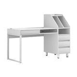 NNEDSZ Artiss Computer Desk Office Study Desks Table Drawer Bookshelf
