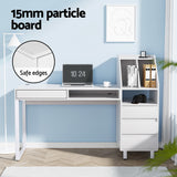 NNEDSZ Artiss Computer Desk Office Study Desks Table Drawer Bookshelf