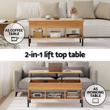 NNEDSZ Artiss Coffee Table Lift-top Oak