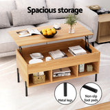 NNEDSZ Artiss Coffee Table Lift-top Oak