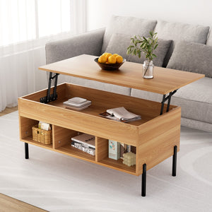 NNEDSZ Artiss Coffee Table Lift-top Oak
