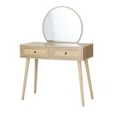 NNEDSZ Artiss Dressing Table Set Rattan Frances