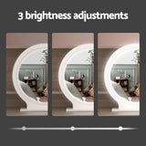 NNEDSZ Dressing Table Set Stool LED Mirror Pine