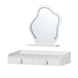 NNEDSZ Artiss Dressing Table Floating LED White Daphne