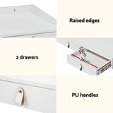 NNEDSZ Artiss Dressing Table Floating LED White Daphne