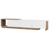 NNEDSZ Artiss TV Cabinet Entertainment Unit Stand Extendable White Oak