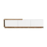 NNEDSZ Artiss TV Cabinet Entertainment Unit Stand Extendable White Oak