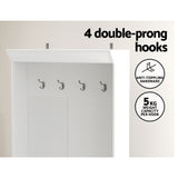 NNEDSZ Shoe Cabinet Storage Rack Shoe Bench Hall Tree Coat Rack White 180CM