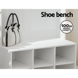 NNEDSZ Shoe Cabinet Storage Rack Shoe Bench Hall Tree Coat Rack White 180CM