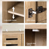 NNEDSZ Shoe Cabinet 20 Pairs 5-tier Wood Alster