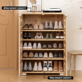 NNEDSZ Shoe Cabinet 20 Pairs 5-tier Wood Alster
