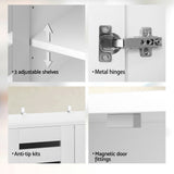 NNEDSZ Shoe Cabinet 20 Pairs 5-tier White Alster