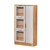 NNEDSZ Mirror Shoe Cabinet White Mesh