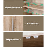 NNEDSZ Artiss Buffet Sideboard Cupboard Cabinet Pantry Organiser Adjustable Shelves