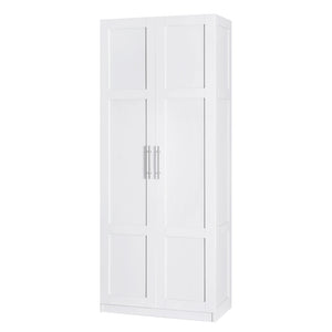 NNEDSZ 2 Door Buffet Sideboard Cupboard Cabinet Pantry White