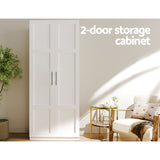 NNEDSZ 2 Door Buffet Sideboard Cupboard Cabinet Pantry White