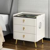 NNEDSZ Artiss Bedside Table Wireless Charging - ALMA White