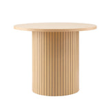NNEDSZ Artiss Coffee Table Round Fluted