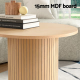 NNEDSZ Artiss Coffee Table Round Fluted
