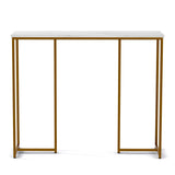 Artiss Console Table Marble Effect White&Gold