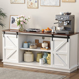 Artiss Buffet Sideboard Storage Cabinet Kitchen Cupboard Sliding Doors White
