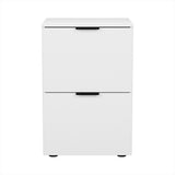 NNEDSZ Filing Cabinet Files Storage Office Shelves File Organiser White 2 Drawer