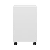 NNEDSZ 5-Drawer Filing Cabinet Mobile Rolling Storage Cabinet Chest of Drawers Stand White