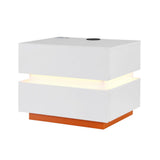 NNEDSZ Artiss Smart Bedside Table LED Wireless Charging Ada