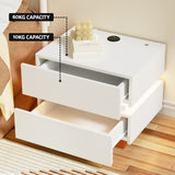 NNEDSZ Artiss Smart Bedside Table LED Wireless Charging Ada