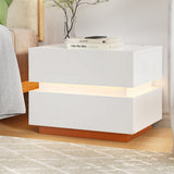 NNEDSZ Artiss Smart Bedside Table LED Wireless Charging Ada
