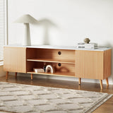 NNEDSZ Artiss TV Cabinet Entertainment Unit Stand 180CM Pine White