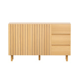 NNEDSZ 130cm Artiss Buffet Sideboard Cupboard Cabinet Pantry Storage Drawer Pine