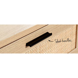 NNEDSZ Artiss 4 Chest of Drawers Rattan Tallboy Pine - BRIONY