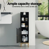 Artiss Bathroom Storage Cabinet Floor Organizer Toilet Corner Adjustable Black